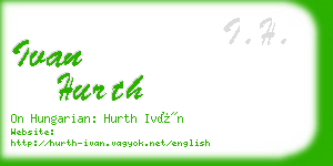 ivan hurth business card